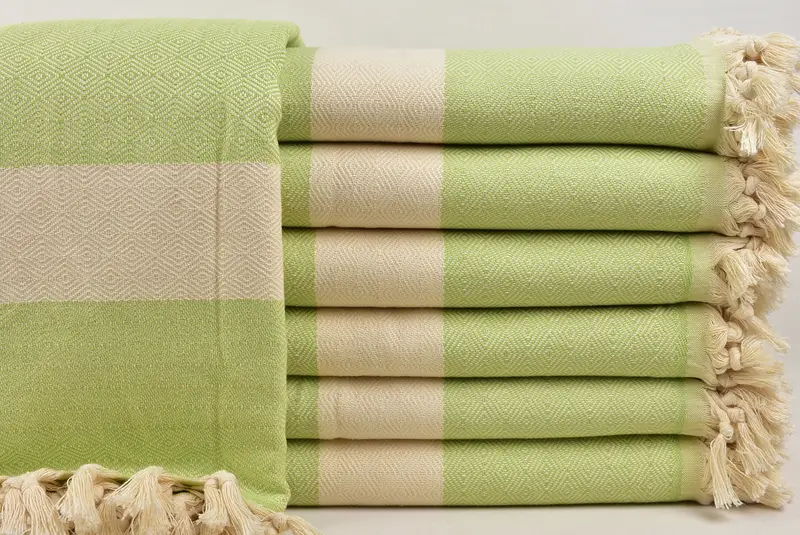Bridesmaid Gifts, Organic Throw, Wedding Day Gift For Bride, 92x80 Cotton Diamond Towel, Wedding Favors, Personalized Blanket, Turkish Towel Blanket - 1