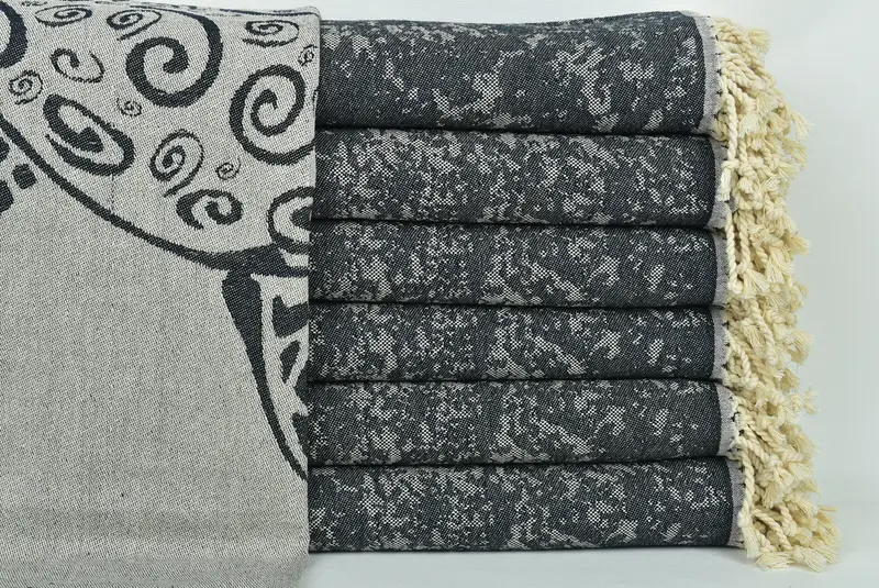 Personalized Gift For Her, Quick-dry peshtemal, Personalized Beach Towel, Wedding Towel, 70x40 Cotton Turtle Design Towel, Bridesmaid Gift Towel - 3