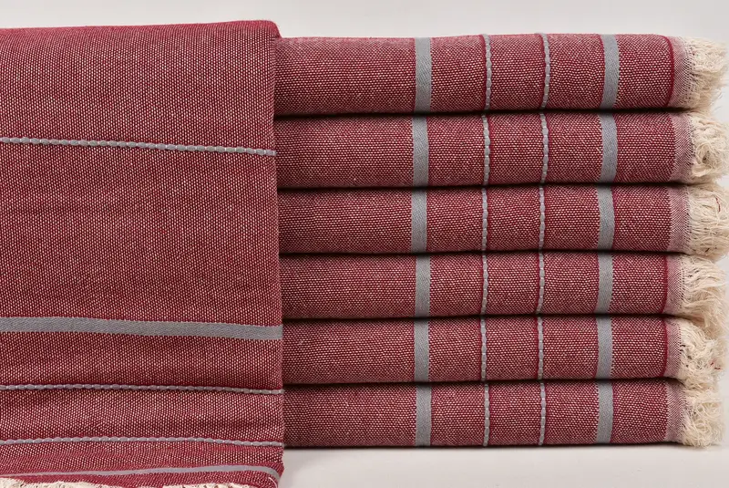 Turkish Towel Set, Spa Towel, Custom Gift, 70x40 Cotton Striped Towel, Personalized Gift, Custom Turkish Towel, Xmas Gifts, Sand-resistant towel - 1