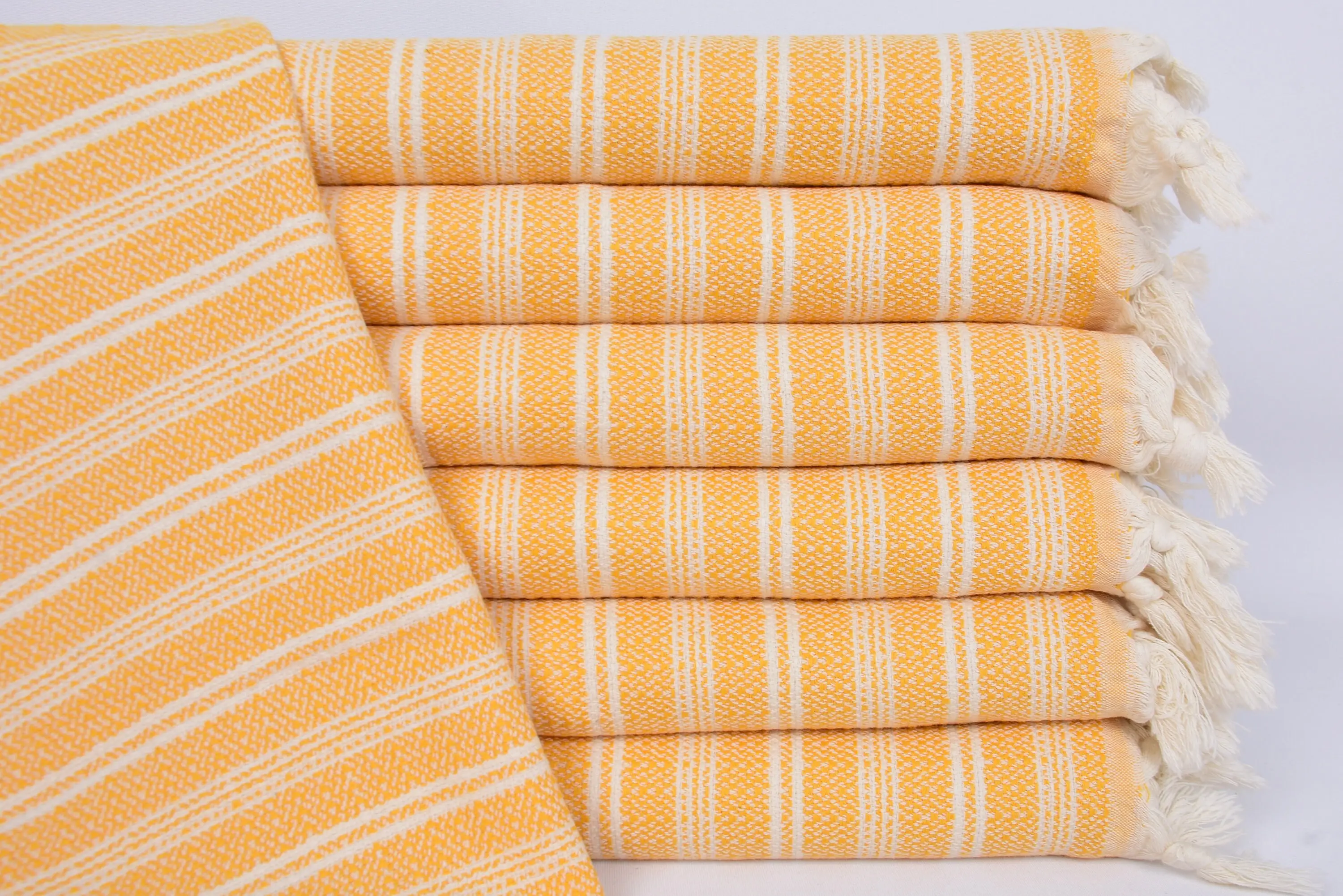 Personalized Mustard Dish Towel, 32x18 Inches, Organic Cotton - 1