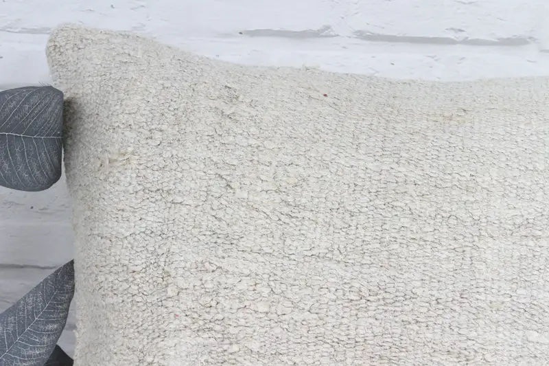 Ottoman Cushion Case, Pillow Cover, Boho Pillow Sham Cover, Pet Cushion Cover, Turkish Kilim Pillow, Antique Pillows, 22x22 White Pillow Case - 2