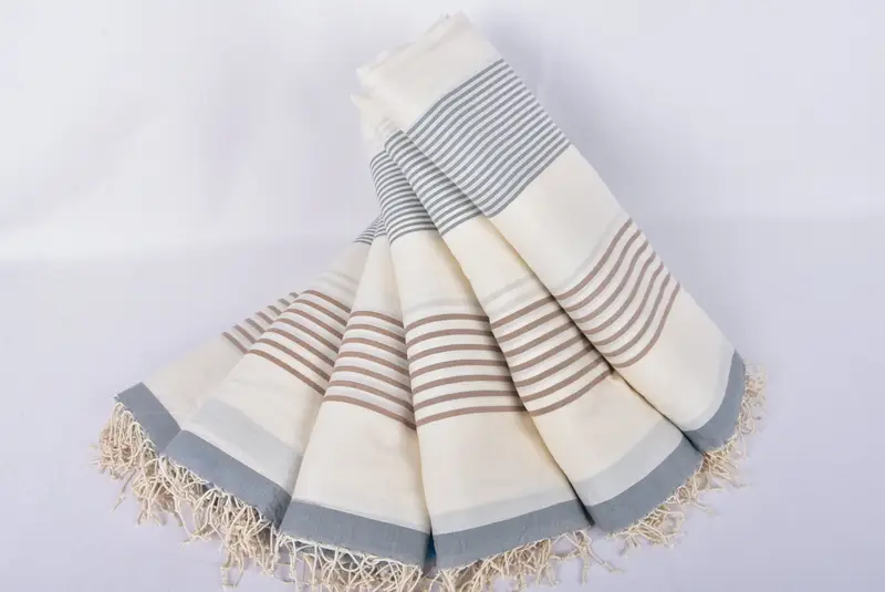 70x40 Cotton Striped Towel, Thin towel, Bridal Shower Gift, Valentines Day Gift For Him, Bachelor Bachelorette Party Favors, Turkish Towel Monogram - 4