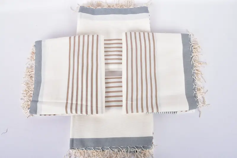 70x40 Cotton Striped Towel, Thin towel, Bridal Shower Gift, Valentines Day Gift For Him, Bachelor Bachelorette Party Favors, Turkish Towel Monogram - 6