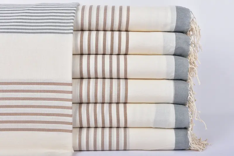 70x40 Cotton Striped Towel, Thin towel, Bridal Shower Gift, Valentines Day Gift For Him, Bachelor Bachelorette Party Favors, Turkish Towel Monogram - 1