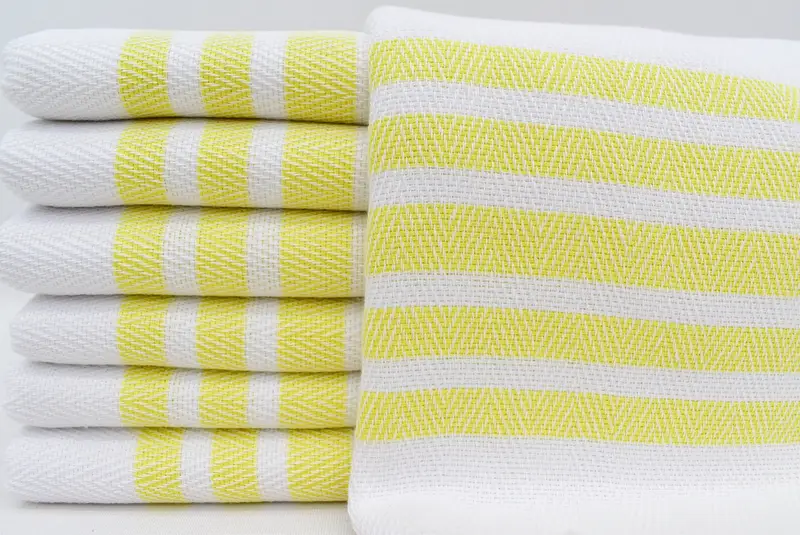 36x24 Cotton Herringbone Towel, Turkish Hand Towel, Personalized Kitchen Towel, Monogrammed Hand Towel, Personalize Gift, Towel With Name - 2