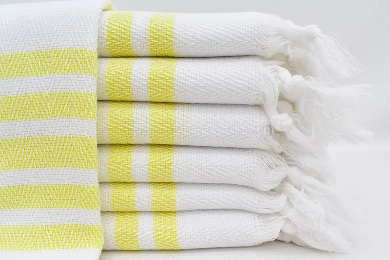 36x24 Cotton Herringbone Towel, Turkish Hand Towel, Personalized Kitchen Towel, Monogrammed Hand Towel, Personalize Gift, Towel With Name - 1