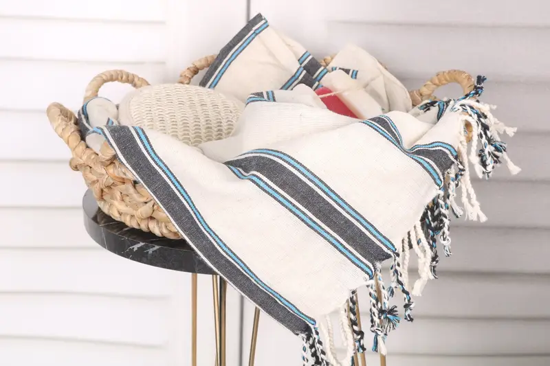 Personalized Wedding Gift, Scarf Towel, Best Beach Towel, 70x38 Cotton Striped Towel, Mother Of The Groom Gift, Bachelorette Party Decorations - 2