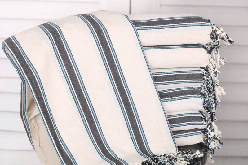Personalized Wedding Gift, Scarf Towel, Best Beach Towel, 70x38 Cotton Striped Towel, Mother Of The Groom Gift, Bachelorette Party Decorations - 1