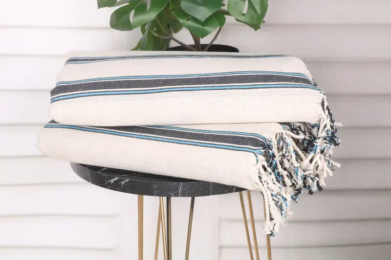 Personalized Wedding Gift, Scarf Towel, Best Beach Towel, 70x38 Cotton Striped Towel, Mother Of The Groom Gift, Bachelorette Party Decorations - 3
