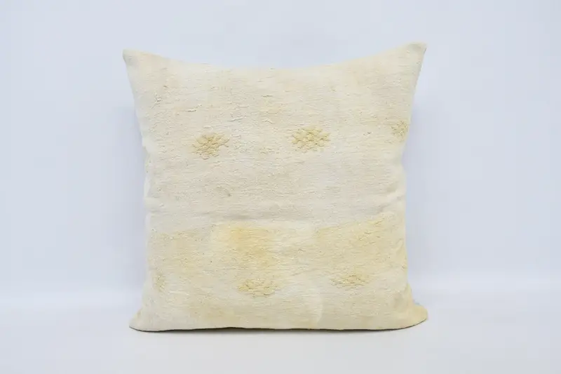 Chair Pillow Case, Throw Kilim Pillow, Farmhouse Pillow Cover, Vintage Kilim Pillow, 28x28 White Pillow Cover, Turkish Pillow, Pillow Case - 1