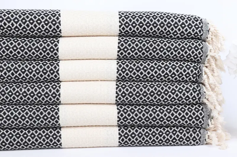 Gift For Bride, Thin towel, Gym Towel, Handwoven Turkish Towel, 70x40 Cotton Diamond Towel, Bachelor Bachelorette Party Favors, Sand-resistant towel - 3