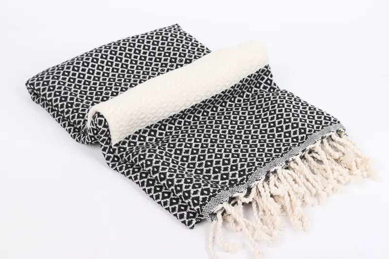 Gift For Bride, Thin towel, Gym Towel, Handwoven Turkish Towel, 70x40 Cotton Diamond Towel, Bachelor Bachelorette Party Favors, Sand-resistant towel - 6