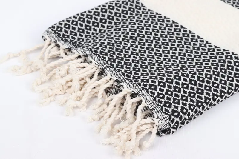 Gift For Bride, Thin towel, Gym Towel, Handwoven Turkish Towel, 70x40 Cotton Diamond Towel, Bachelor Bachelorette Party Favors, Sand-resistant towel - 7