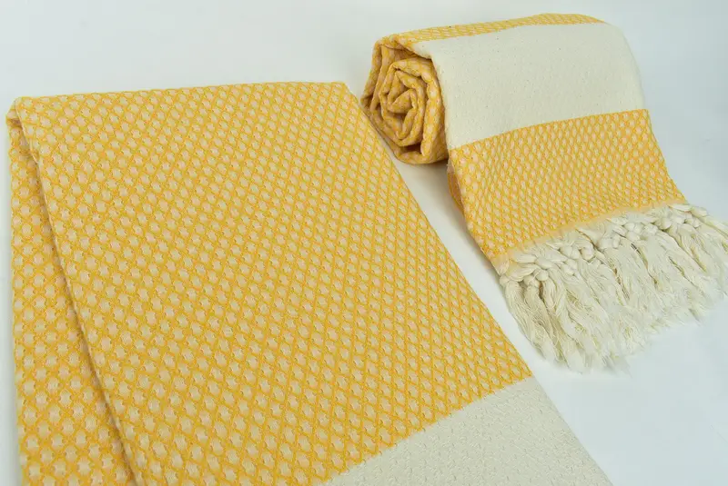 Lightweight towel, Sand-resistant Turkish towel for the beach, Bridal Party Gifts, Travel towel, Gift For Him, 68x36 Cotton Geometric Towel - 7