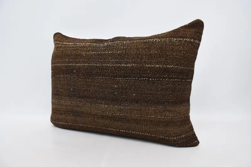 Boho Pillow Sham Cover, Turkish Rugs Pillow, 20x28 Brown Pillow Case, Kilim Pillow Cover, Car Pillow Case, Cushion Cover, Home Decor Pillow - 4