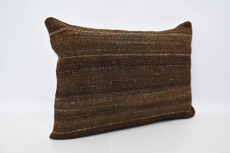 Boho Pillow Sham Cover, Turkish Rugs Pillow, 20x28 Brown Pillow Case, Kilim Pillow Cover, Car Pillow Case, Cushion Cover, Home Decor Pillow - 3