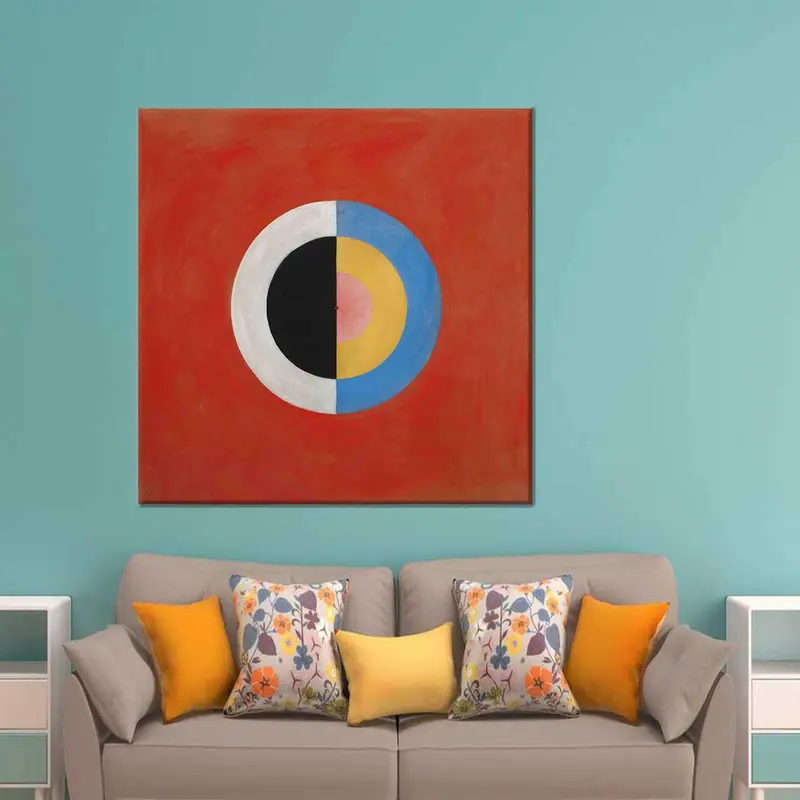 Modern Swan Circle Glass: Colorful Shape Printed Elegance