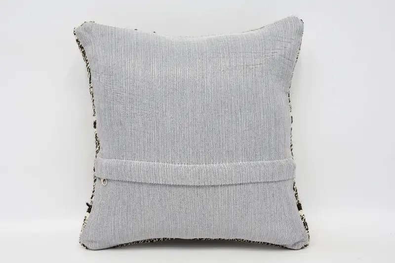 Pillow Sham, Custom Cushion, Kilim Pillow, Boho Pillow, Vintage Pillow, Garden Pillow, Retro Pillow Sham, Patio Pillow, 12x12 Brown Pillow Cover - 6
