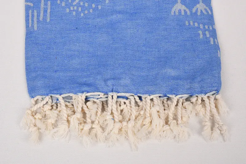 Handmade Gift, Bachelor Gift, Absorbent towel, Handwoven organic Turkish towel for spa, Quick-dry towel, 68x40 Cotton Mountain Design Towel - 3