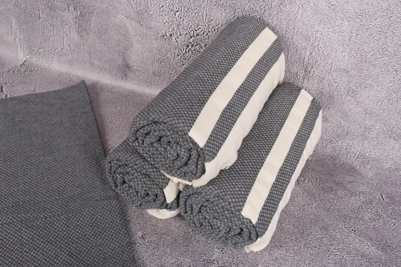Monogram Towels, Bachelorette Party Favors, Wedding Shower Gift, Sand-free towel, 70x40 Cotton Striped Towel, Wedding Favors, Girls Weekend Favors - 8