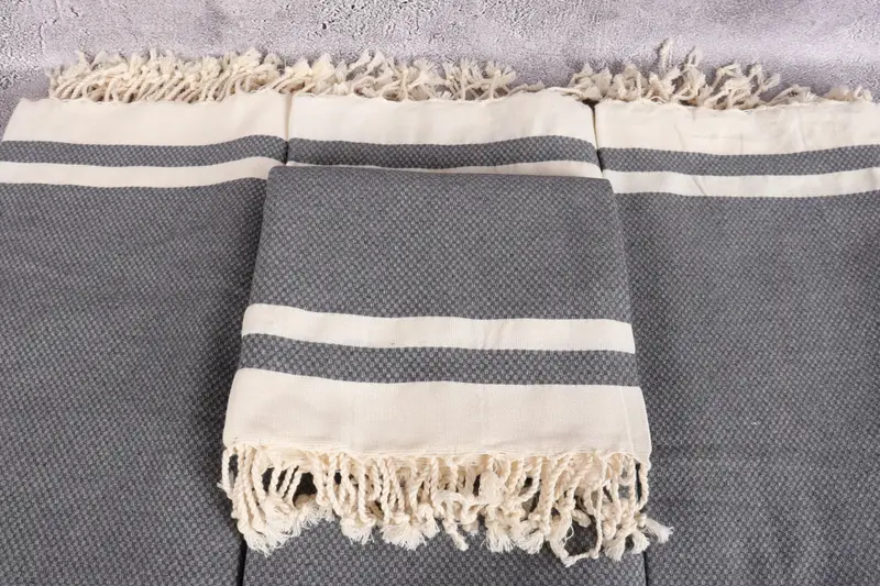 Monogram Towels, Bachelorette Party Favors, Wedding Shower Gift, Sand-free towel, 70x40 Cotton Striped Towel, Wedding Favors, Girls Weekend Favors - 4