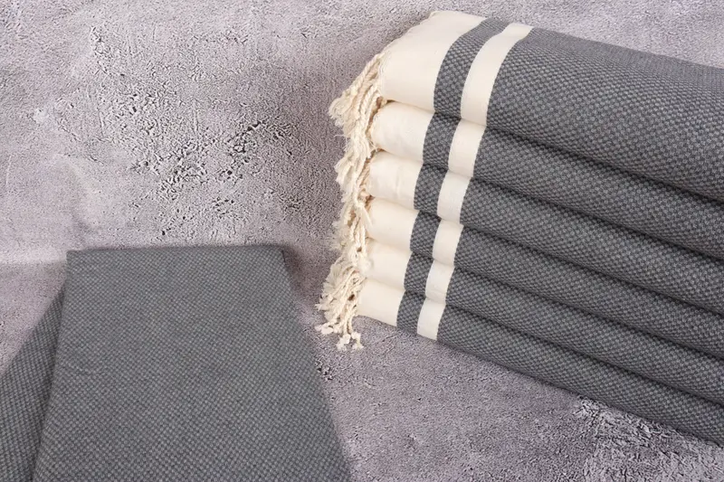 Monogram Towels, Bachelorette Party Favors, Wedding Shower Gift, Sand-free towel, 70x40 Cotton Striped Towel, Wedding Favors, Girls Weekend Favors - 2