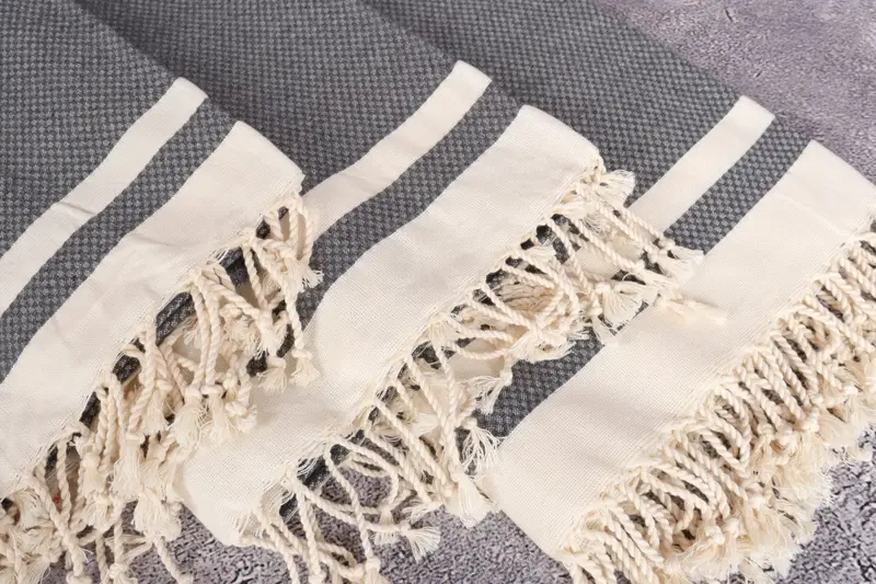 Monogram Towels, Bachelorette Party Favors, Wedding Shower Gift, Sand-free towel, 70x40 Cotton Striped Towel, Wedding Favors, Girls Weekend Favors - 5
