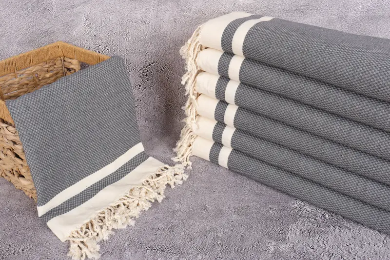Monogram Towels, Bachelorette Party Favors, Wedding Shower Gift, Sand-free towel, 70x40 Cotton Striped Towel, Wedding Favors, Girls Weekend Favors - 3