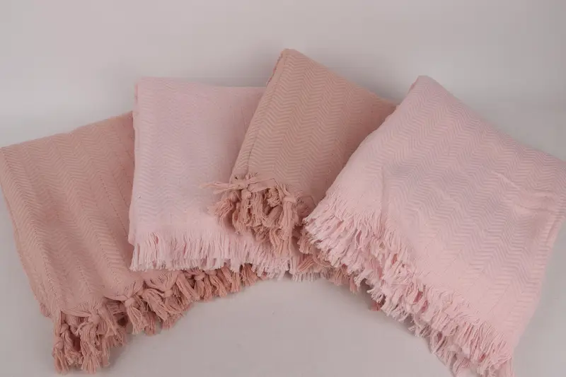 Housewarming Gift, 76x56 Cotton Stonewashed Chevron Towel, Cotton Bedspread, Organic Throw, Throw Blanket, Turkish Blanket Throw, Bridal Shower Gift - 2