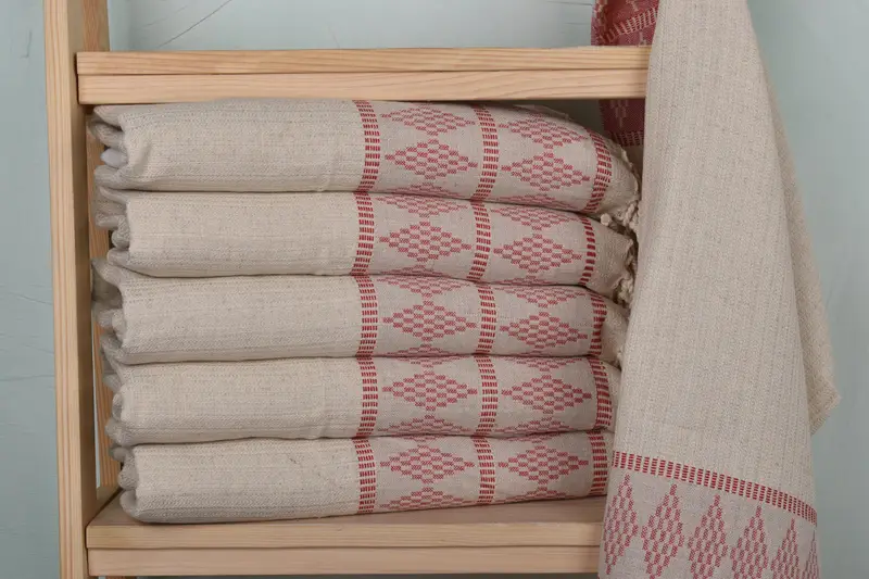 Gift For Him, 40x20 Linen Kilim Design Towel, Gift For Coworker, Turkish Hand Towel, Personalized Hand Towel, Wedding Favors, Bridesmaid Towel - 2