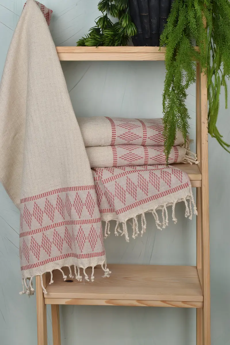 Gift For Him, 40x20 Linen Kilim Design Towel, Gift For Coworker, Turkish Hand Towel, Personalized Hand Towel, Wedding Favors, Bridesmaid Towel - 6