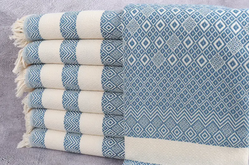 Girl Trip Party Favor, Turkish beach towel, Handmade Gift, Monogram Turkish Bath Towel, 70x40 Cotton Diamond Towel, Wedding Gift, Maid Of Honor Gift - 1
