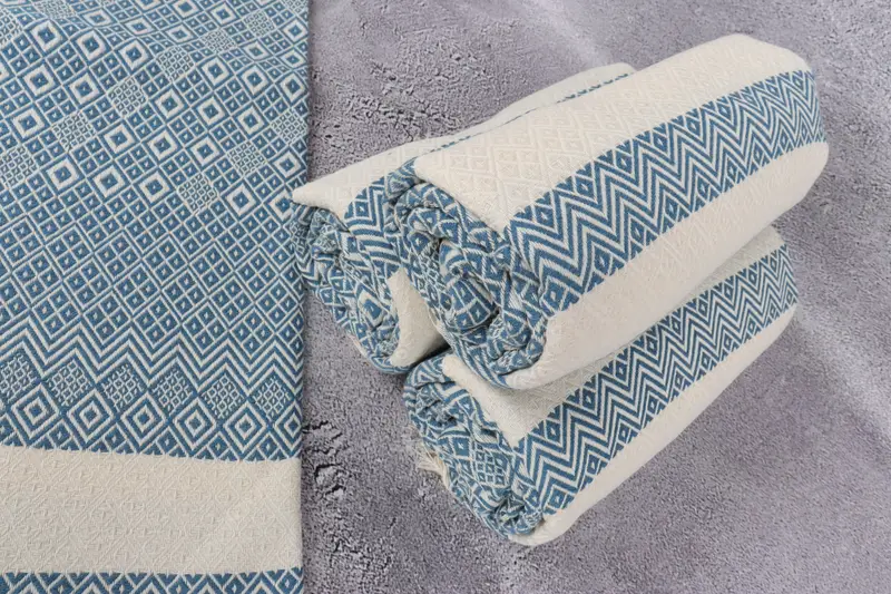 Girl Trip Party Favor, Turkish beach towel, Handmade Gift, Monogram Turkish Bath Towel, 70x40 Cotton Diamond Towel, Wedding Gift, Maid Of Honor Gift - 8
