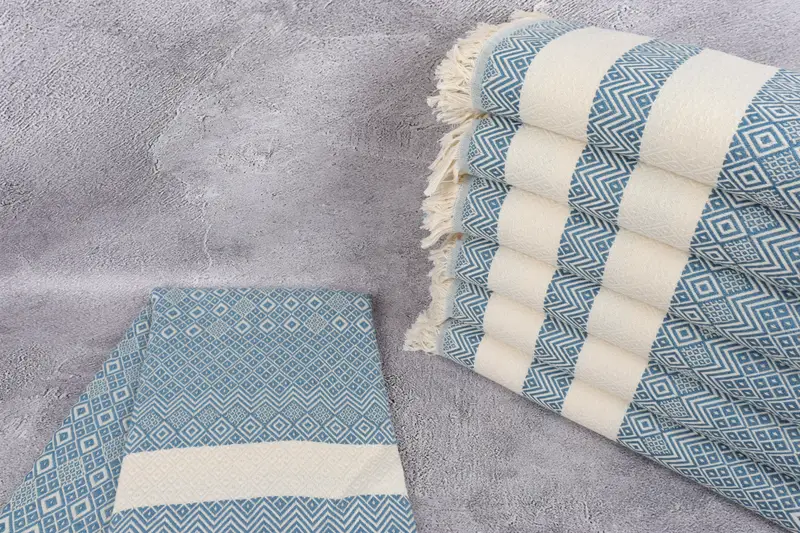 Girl Trip Party Favor, Turkish beach towel, Handmade Gift, Monogram Turkish Bath Towel, 70x40 Cotton Diamond Towel, Wedding Gift, Maid Of Honor Gift - 2