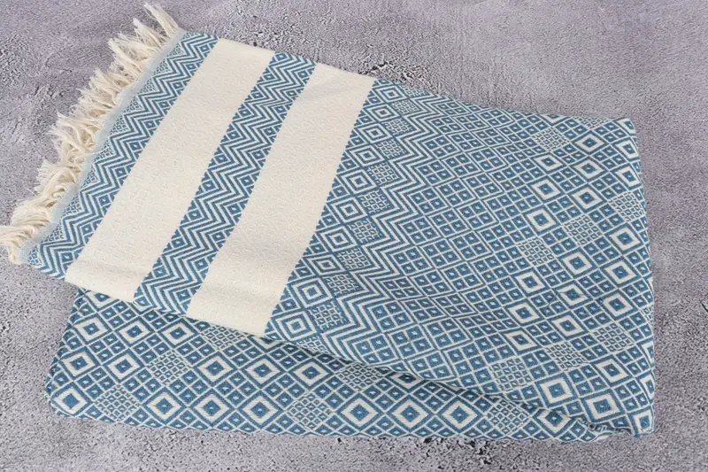 Girl Trip Party Favor, Turkish beach towel, Handmade Gift, Monogram Turkish Bath Towel, 70x40 Cotton Diamond Towel, Wedding Gift, Maid Of Honor Gift - 6