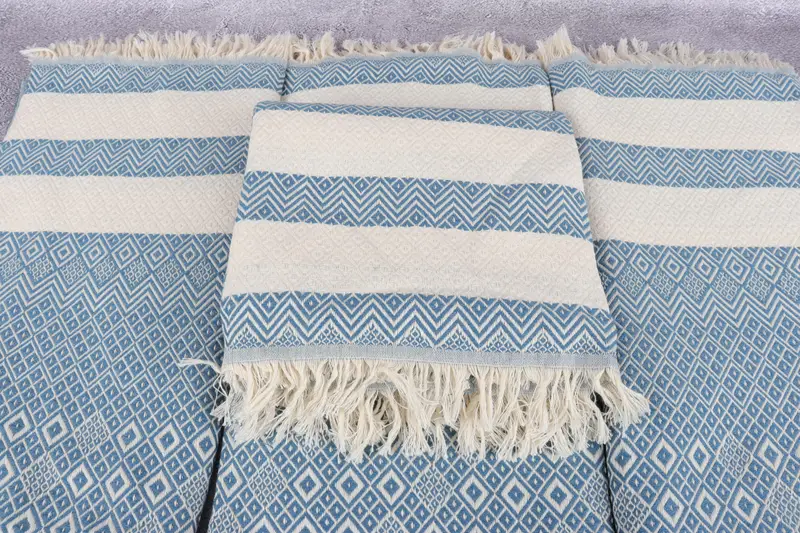 Girl Trip Party Favor, Turkish beach towel, Handmade Gift, Monogram Turkish Bath Towel, 70x40 Cotton Diamond Towel, Wedding Gift, Maid Of Honor Gift - 4