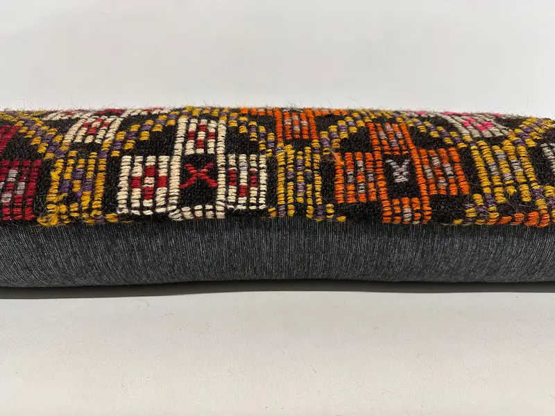 Muted Pillow Case, Designer Throw Pillow Cover, 12x36 Beige Cushion Cover, Ethnical Kilim Rug Pillow, Boho Pillow, Cushion Cover, Turkish Pillow - 5