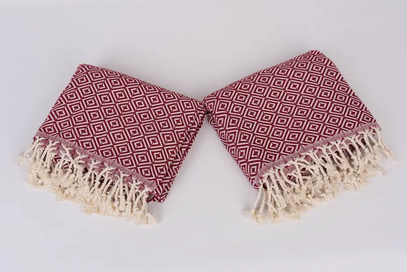 Bio -türkisches Handtuch, Geschenke für ihn, 70x40 Baumwolldiamanttuch, dünn und leichtes türkisches Peshtemal, Geschenk für Hochzeitstag für Braut, weiches Handtuch - 6