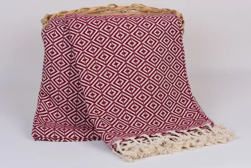 Bio -türkisches Handtuch, Geschenke für ihn, 70x40 Baumwolldiamanttuch, dünn und leichtes türkisches Peshtemal, Geschenk für Hochzeitstag für Braut, weiches Handtuch - 5