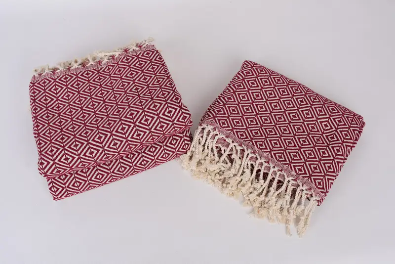 Bio -türkisches Handtuch, Geschenke für ihn, 70x40 Baumwolldiamanttuch, dünn und leichtes türkisches Peshtemal, Geschenk für Hochzeitstag für Braut, weiches Handtuch - 7