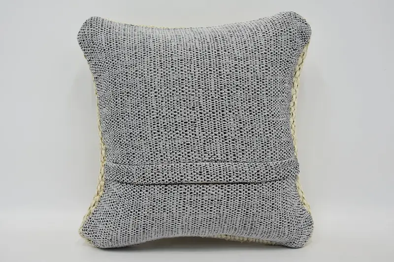 Vintage Kilim Throw Pillow, Cushion Case, 12x12 Beige Cushion, Hippie Throw Pillow Case, Vintage Kilim Pillow, Interior Designer Pillow - 6