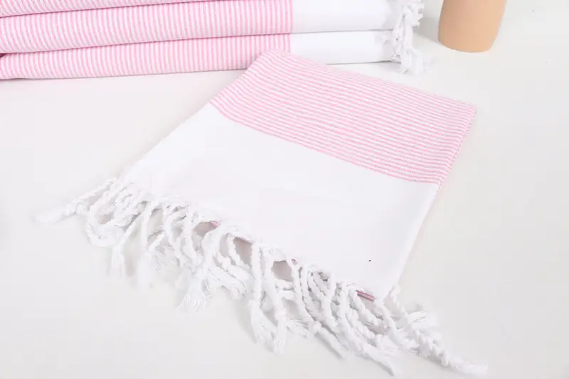 Small Bath Towels, Christmas Favors, Turkish Hand Towel, Holiday Towel, 40x18 Cotton Striped Towel, Gift For The Home, Personalized Dish Towel - 5