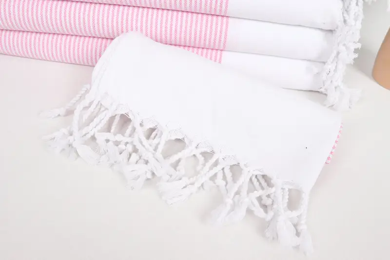 Small Bath Towels, Christmas Favors, Turkish Hand Towel, Holiday Towel, 40x18 Cotton Striped Towel, Gift For The Home, Personalized Dish Towel - 4