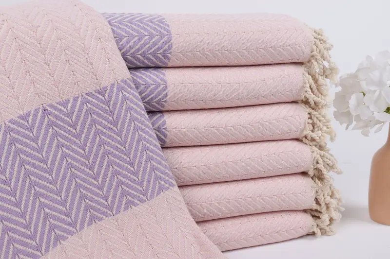 Fouta towel, Cancun Bachelorette Party Gift Ideas, Quick-Dry Beach Towel, Bachelorette Party Favors Beach, Handmade Gift, 70x40 Cotton Chevron Towel - 1