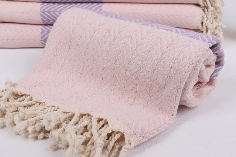 Fouta towel, Cancun Bachelorette Party Gift Ideas, Quick-Dry Beach Towel, Bachelorette Party Favors Beach, Handmade Gift, 70x40 Cotton Chevron Towel - 4