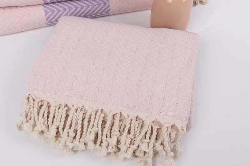Fouta towel, Cancun Bachelorette Party Gift Ideas, Quick-Dry Beach Towel, Bachelorette Party Favors Beach, Handmade Gift, 70x40 Cotton Chevron Towel - 5