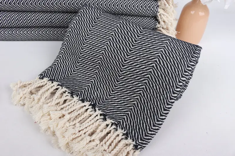 Monogram Turkish Towel, Best Friend Wedding Gift, 70x40 Cotton Chevron Towel, Bridesmaid Favors, Turkish bath towel, Beach Towel Bulk, Hammam towel - 4