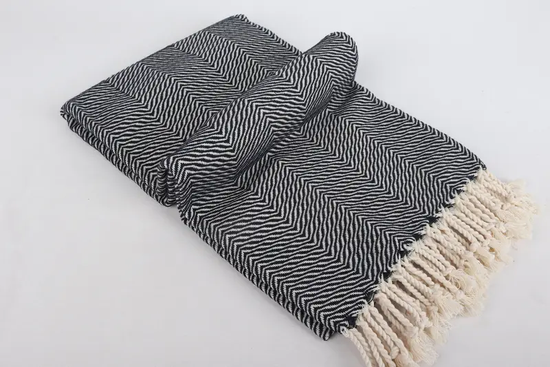 Monogram Turkish Towel, Best Friend Wedding Gift, 70x40 Cotton Chevron Towel, Bridesmaid Favors, Turkish bath towel, Beach Towel Bulk, Hammam towel - 6