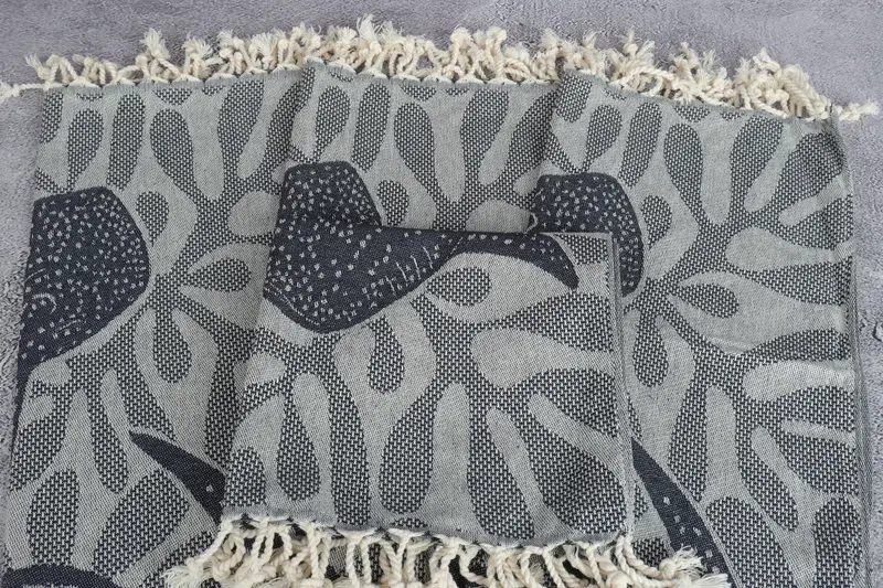 40x18 Cotton Whale Design Towel, Personalized Gift, Xmas Gifts, Customized Turkish Towel, Employee Gifts, Monogrammed Hand Towel, Personalized Gifts - 5