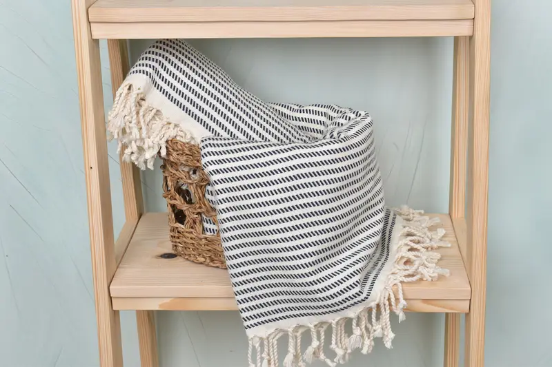Memorial Gift, Luxury Turkish beach towel with fringe, 70x40 Cotton Polka Dot Towel, Hammam towel, Turkish Towel USA, Bachelorette Party Decorations - 4
